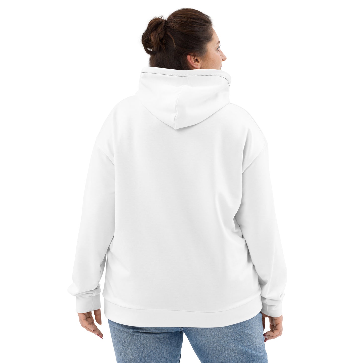 White Unisex Hoodie - Underscore Logo Edition