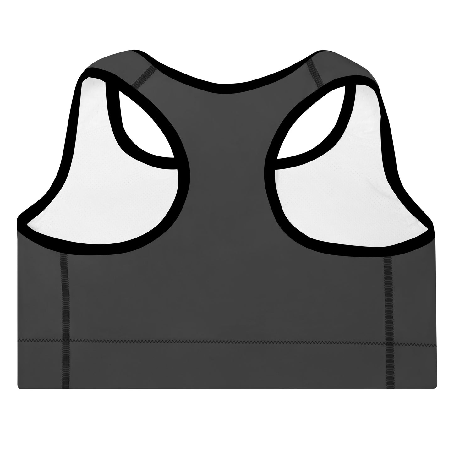 Black April Padded Sports Bra - Double AA Logo