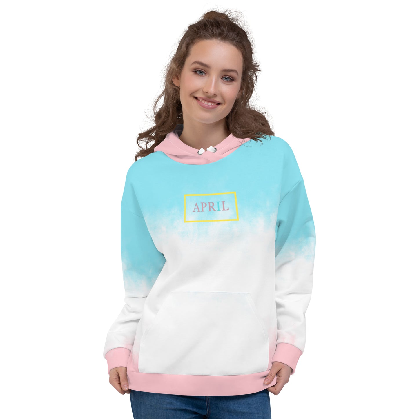 Cotton Candy Unisex Hoodie - Square Around Logo Edition