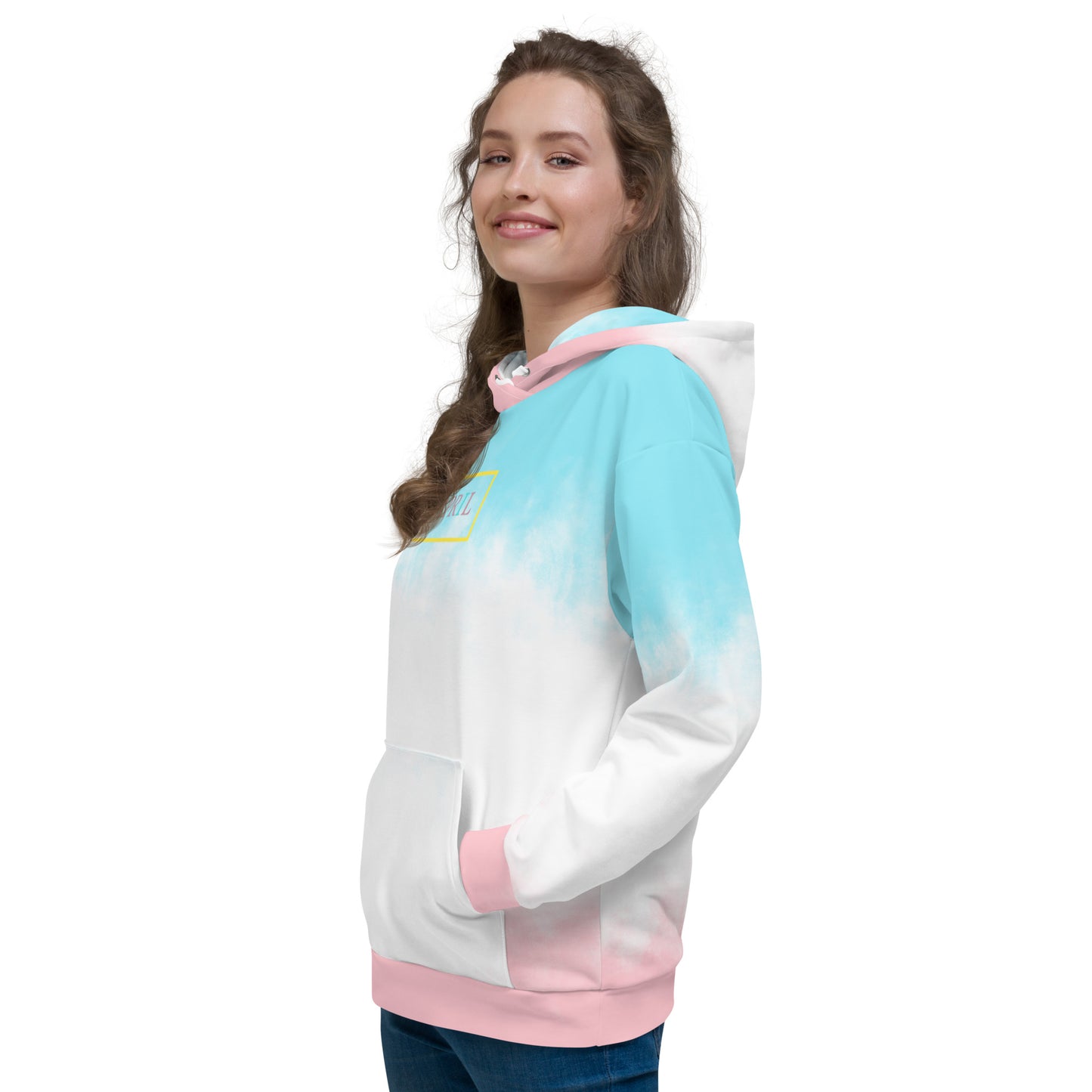 Cotton Candy Unisex Hoodie - Square Around Logo Edition