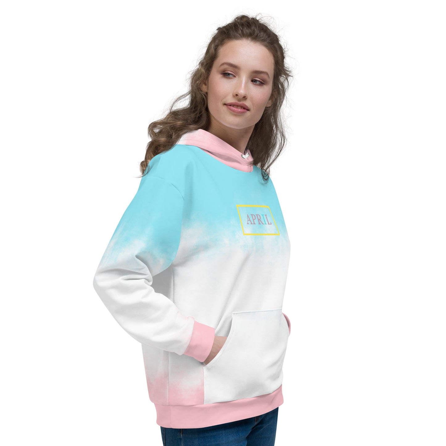 Cotton Candy Unisex Hoodie - Square Around Logo Edition