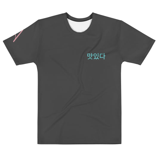 Men's Black Recycled T-Shirt - Korean Inspired Yum Design