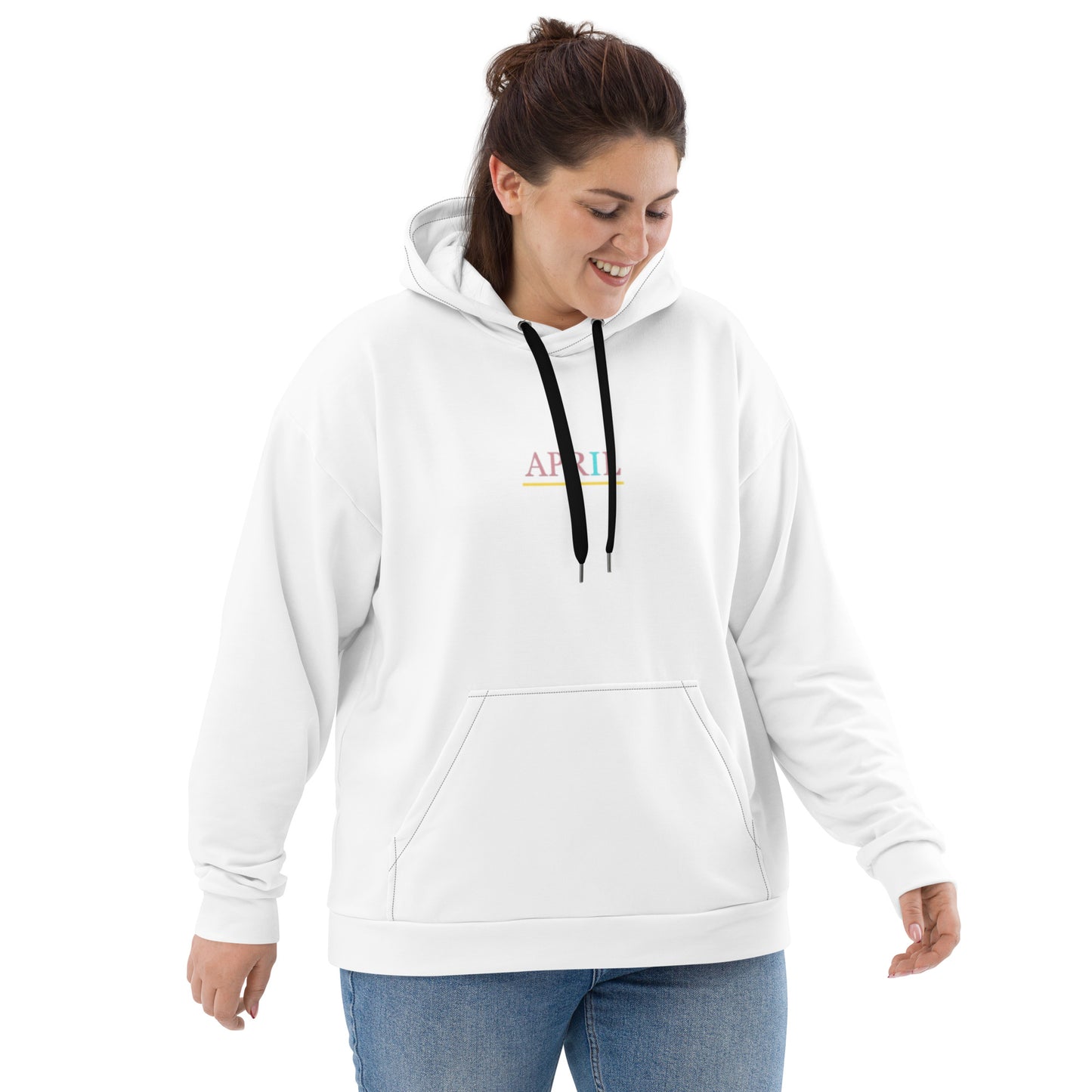White Unisex Hoodie - Underscore Logo Edition